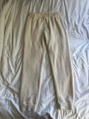 Cozy Cream Plush Lounge Pants (part of a set - Crewneck posted separately)